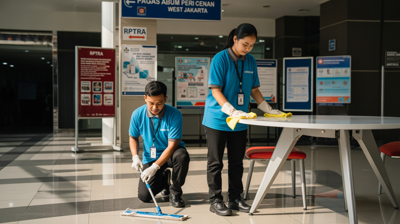 Outsourcing Jasa Cleaning untuk Fasilitas Umum Jakarta Barat Bersama Adhicare