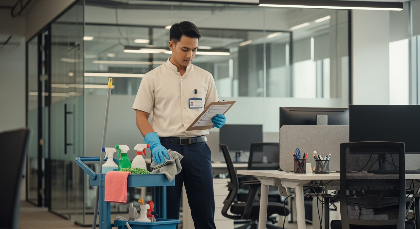 Cara Kerja Jasa Cleaning Service Terbaik dari SOP Hingga Eksekusi - Adhicare