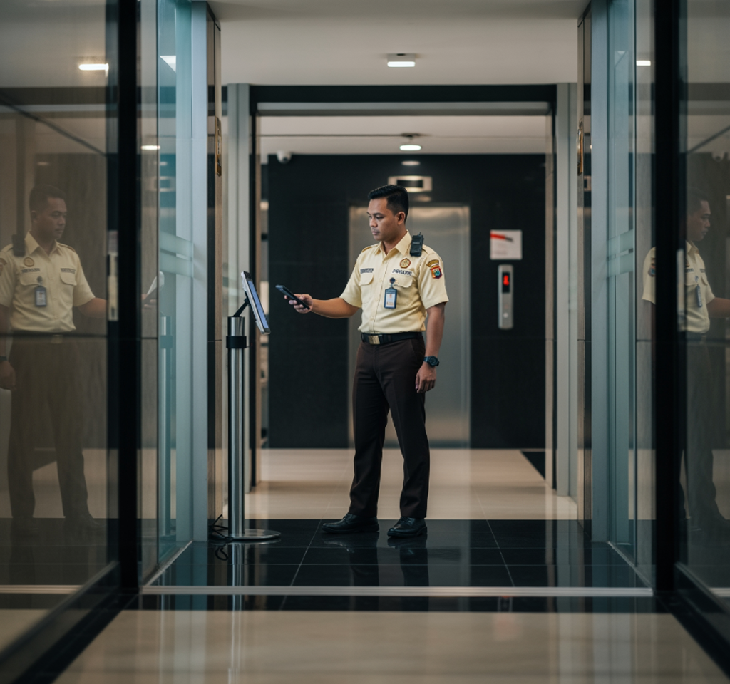 Read more about the article Layanan Pengamanan Gedung Tinggi Di Jakarta Dengan Sistem Patroli Digital Bersama Adhicare